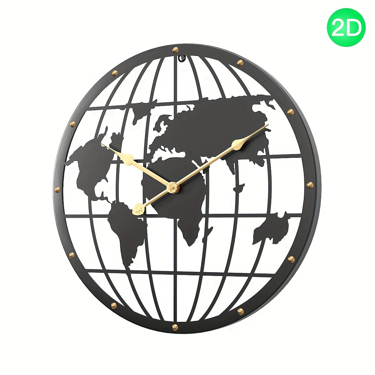 IRONLUXE – 40CM Openwork 2D Metal Wall Clock
