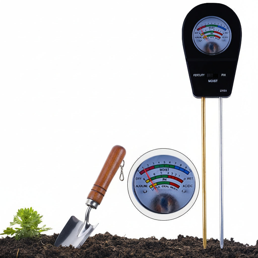 SOILTRIO – 3-in-1 Soil Moisture, Fertility & pH Tester