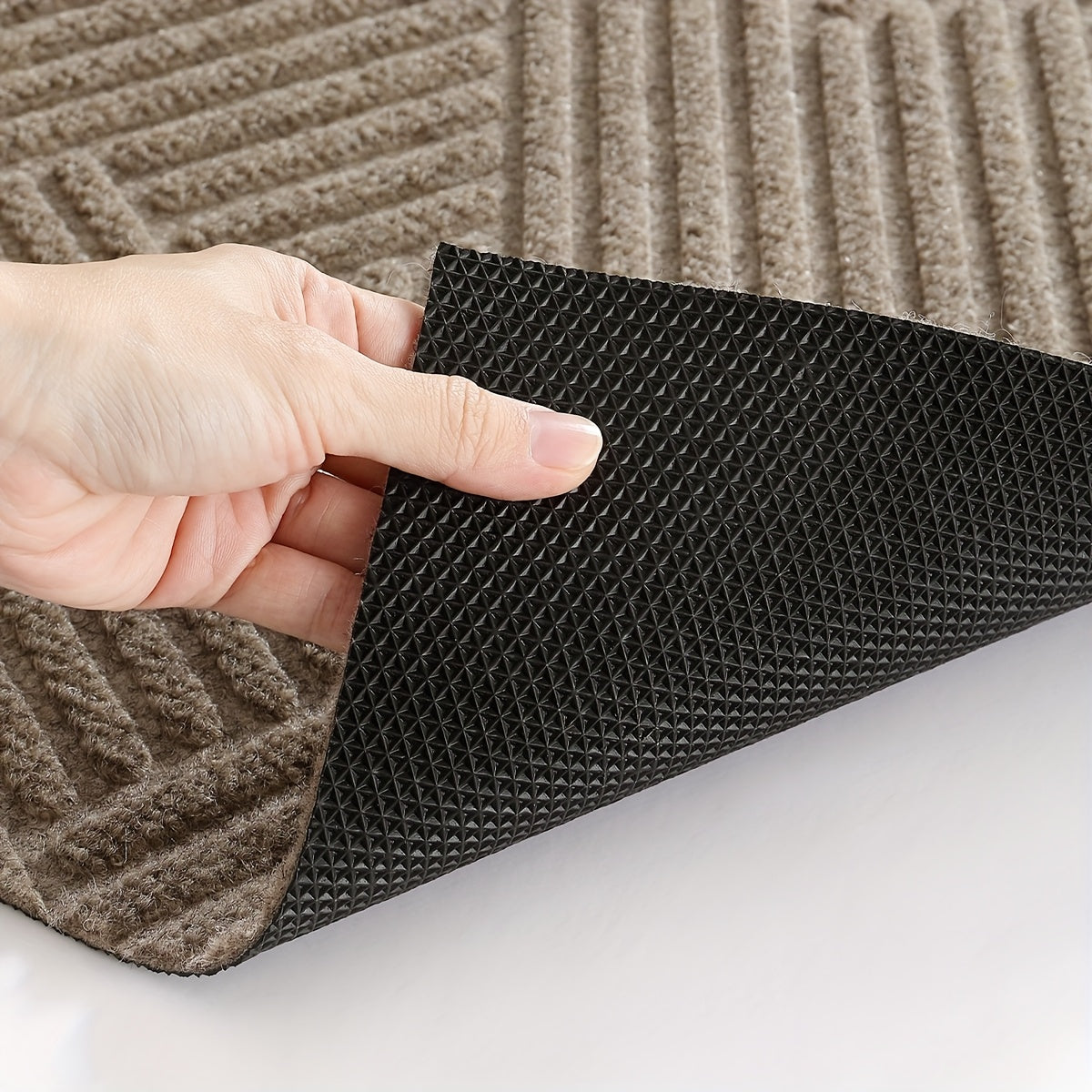 ENTRYSTYLE - Solid Color Durable Non-Slip Door Mat