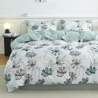 FLORABEL – 3pcs Flower Print Bedroom Bedding Set