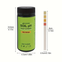 SOILCHECK – 100 Soil pH Test Strips for Accurate Garden & Lawn Care