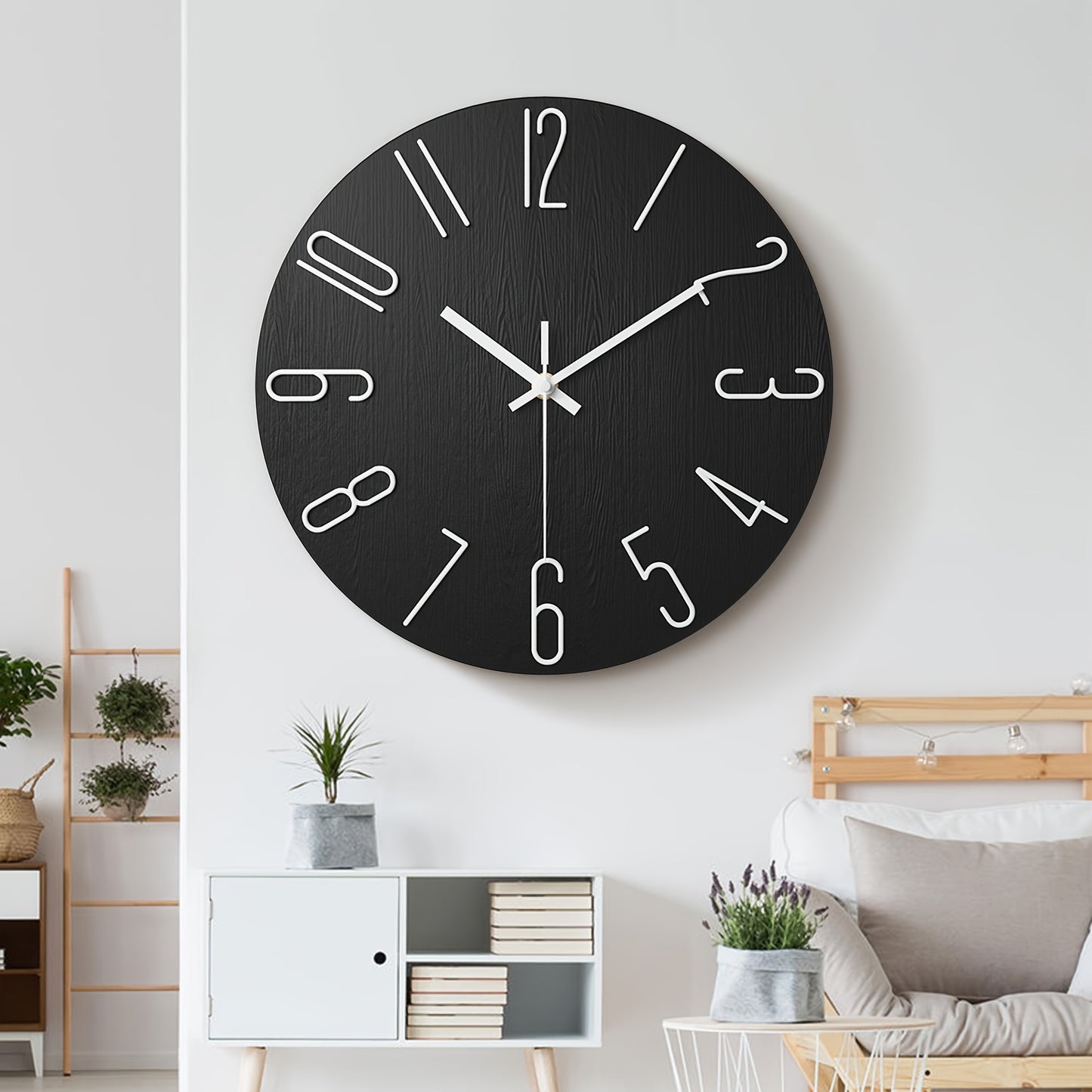 OAKTIDE - Contemporary wall clock designed for quiet and modern everyday interiors