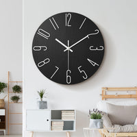OAKTIDE - Contemporary wall clock designed for quiet and modern everyday interiors