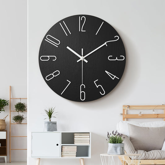 OAKTIDE - Contemporary wall clock designed for quiet and modern everyday interiors