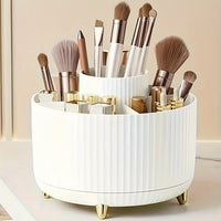 ELEGANZA - Plastic 360° Rotating Makeup Storage with 5 Sections