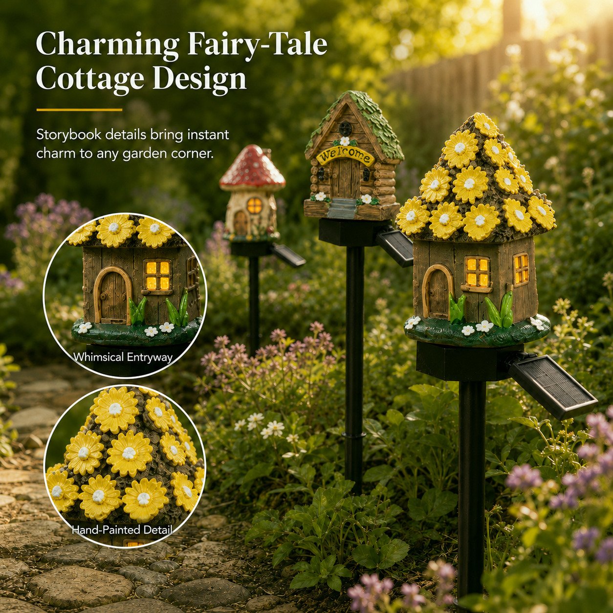 MUSHLUNA – Solar Mushroom Garden Light for Enchanting Outdoor Decor