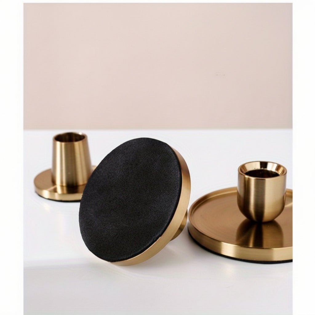 NOIRGLOW STAND – Elegant Black Tabletop Candle Holder