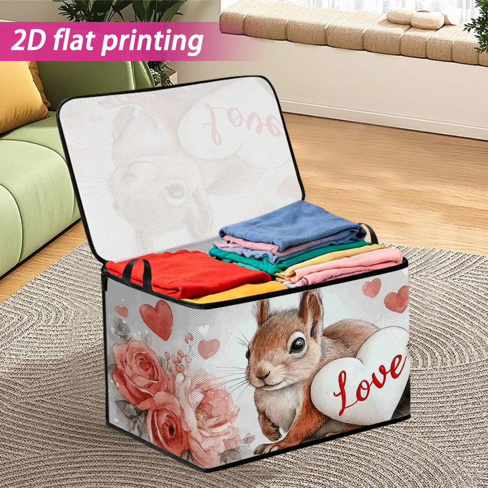 SQUIRRELBOX – Valentine Storage Bin for Cute Room Organization