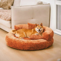 DREAMTAIL – Donut Pet Bed with Pillow for Everyday Comfort
