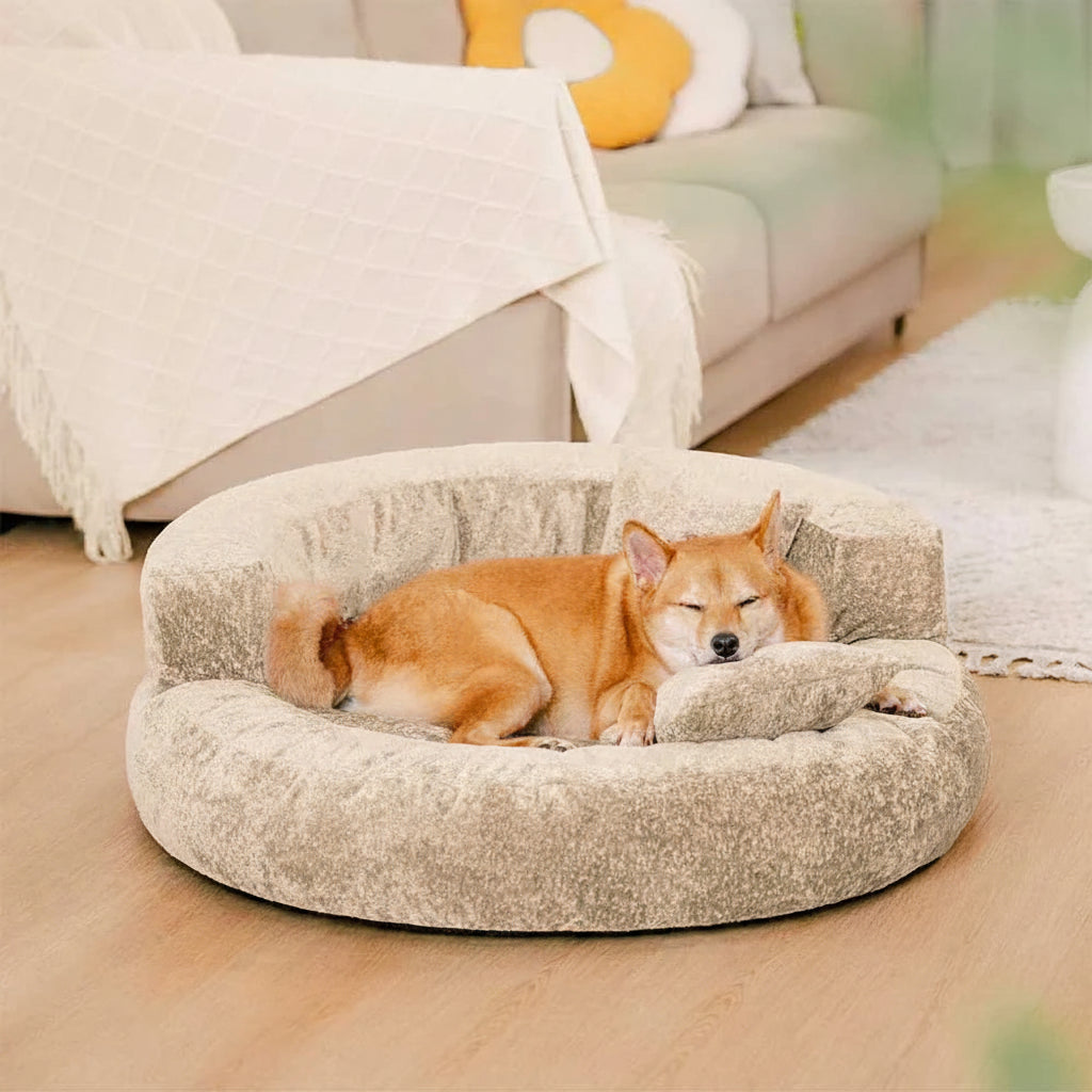 DREAMTAIL – Donut Pet Bed with Pillow for Everyday Comfort