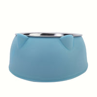 FELIFRESH - Elevated Pet Feeding Bowl Stainless Steel 2-in-1 Dish