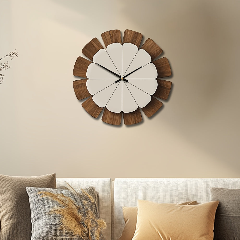 WOODORA ROUND – Decorative Silent Wooden Wall Clock