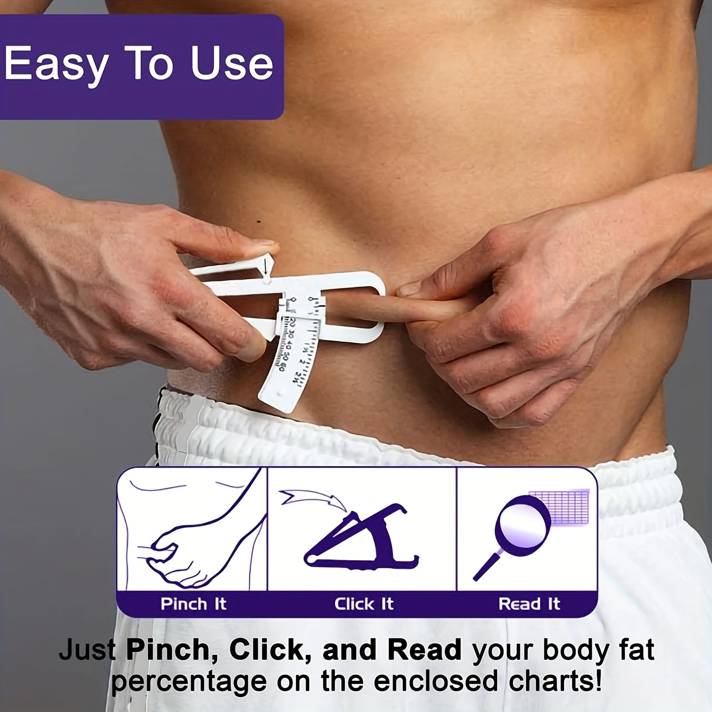 CALIPERFIT – Accurate Body Fat Measurement Tool for Fitness Progress