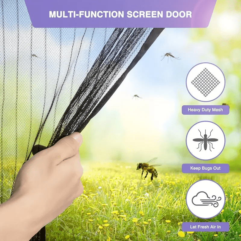 NETMAGIC – Magnetic Closure Door Screen Curtain