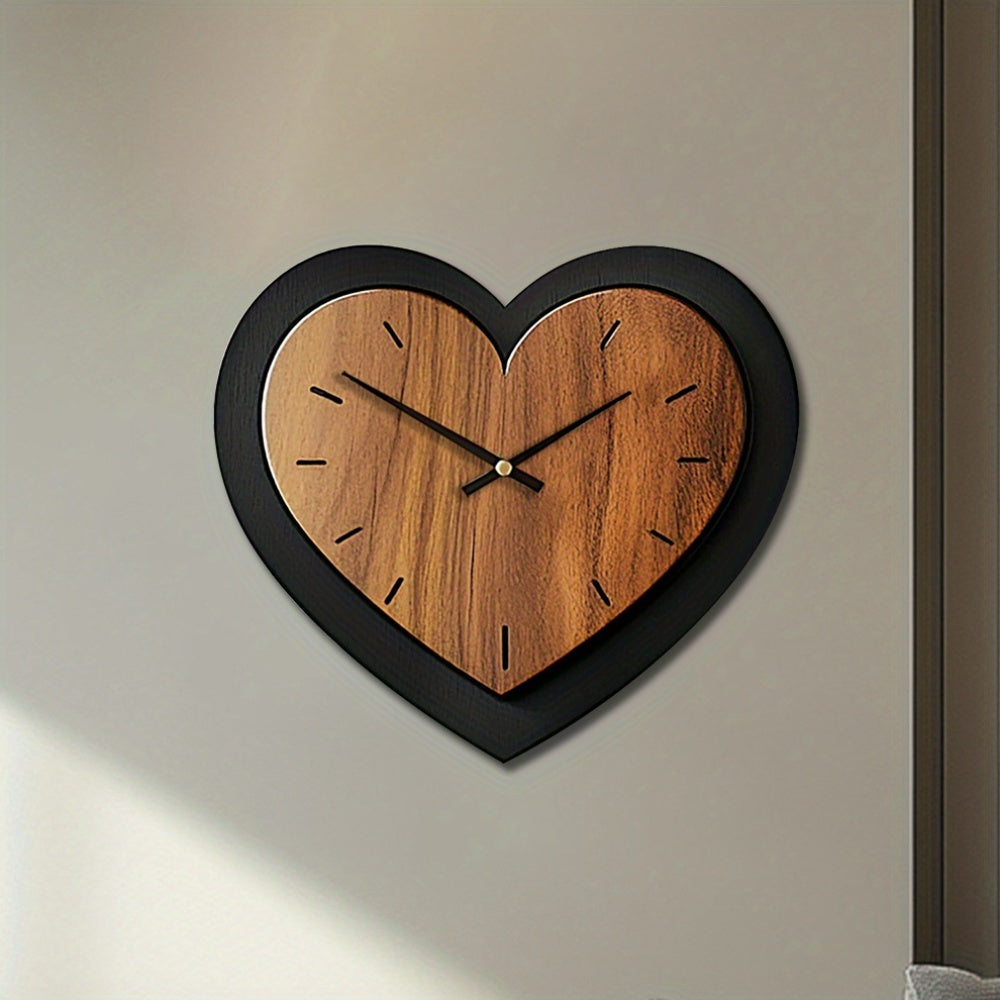 TIMBERHEART – Rustic Wooden Wall Clock Accent