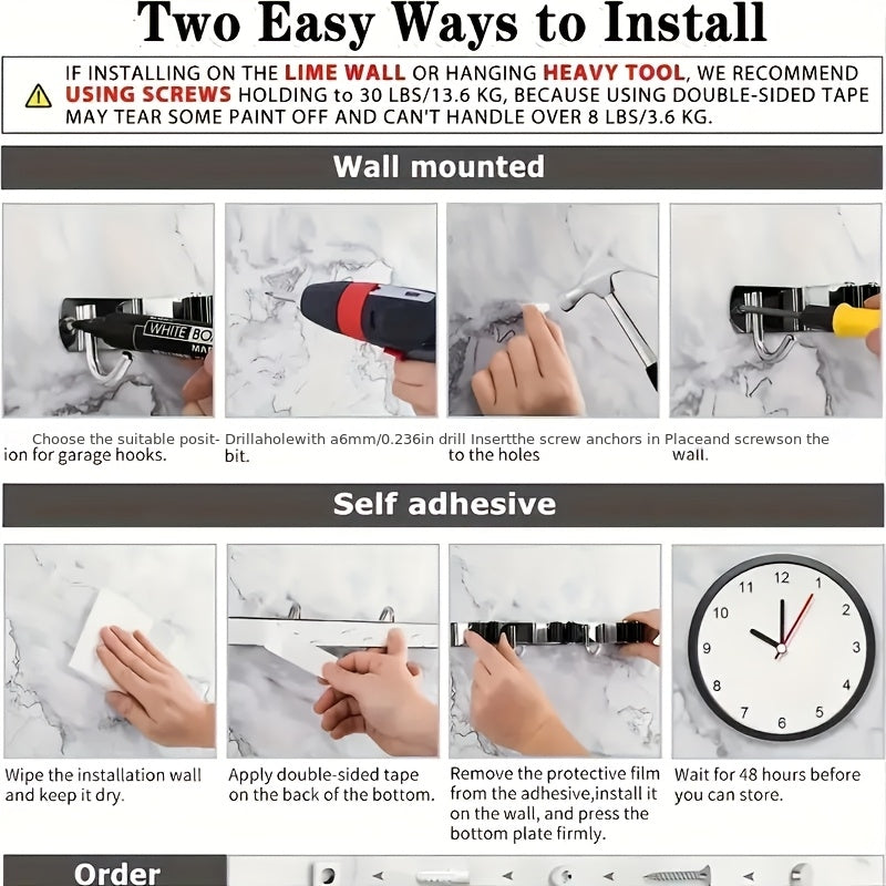 UTILITYPRO - Space-Saving Rust-Resistant Wall Organizer Shelf for Garage & Outdoor Use
