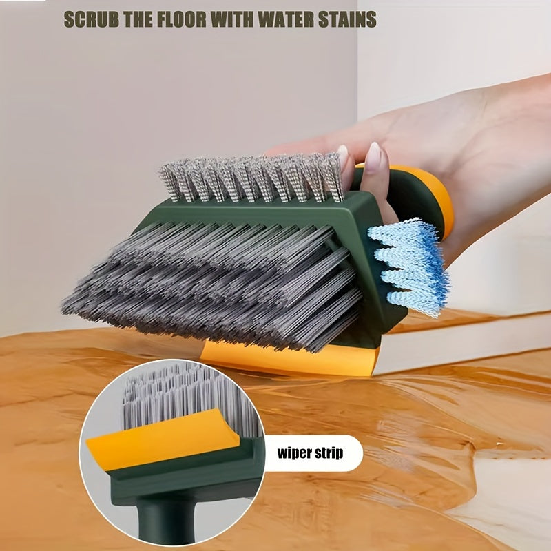 CLEANPRO - 2-in-1 Crevice & Floor Scrub Brush, Durable Plastic, Portable Design