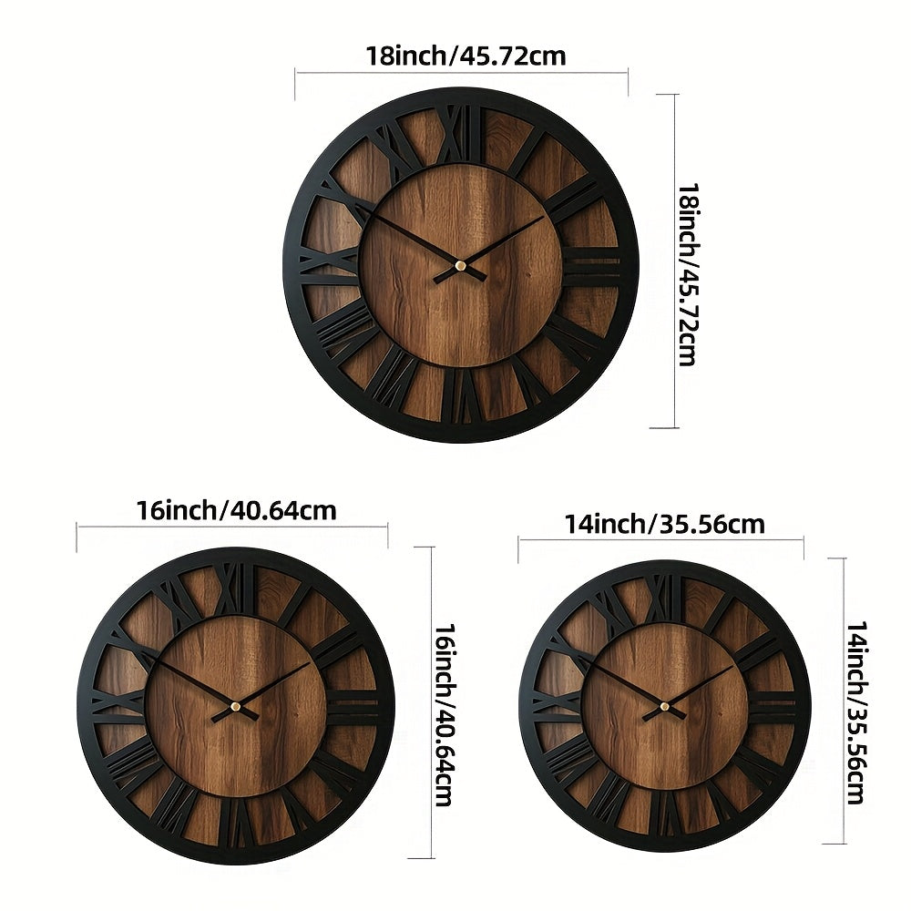 WOODORA ART – Artistic Silent Round Wall Clock