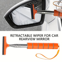 MIRRORPRO - 1pc Retractable Car Mirror Rain & Snow Cleaner