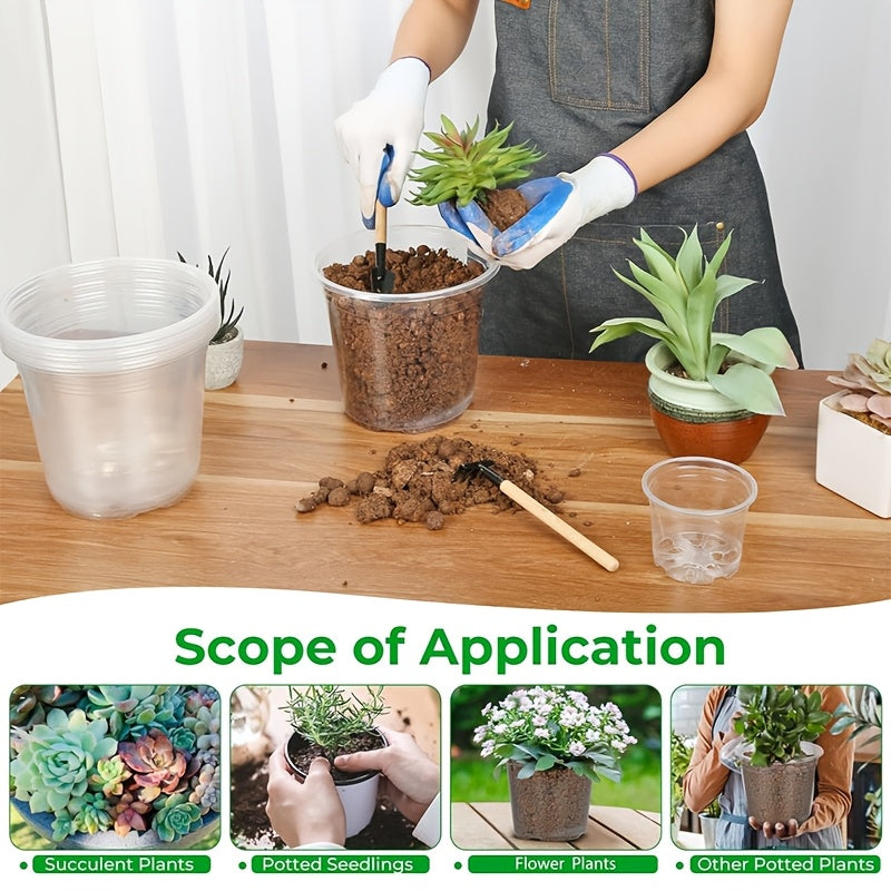 CLEARROOT SET – Transparent Nursery Pots for Easy Root Monitoring