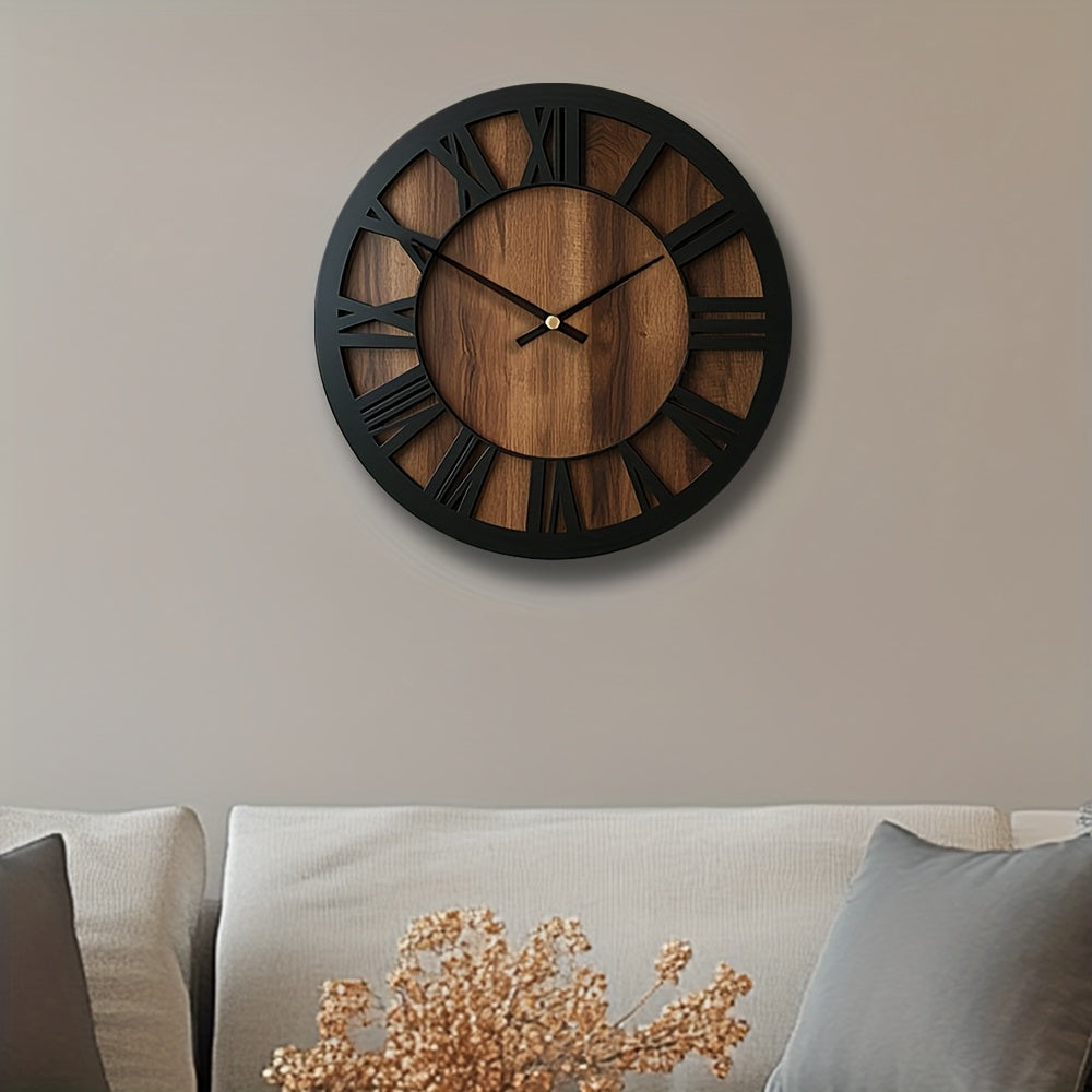 WOODORA ART – Artistic Silent Round Wall Clock