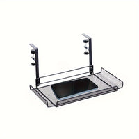 CLASSTIDY - Adjustable Metal Desk Rack with No-Drill Hanging Organizer
