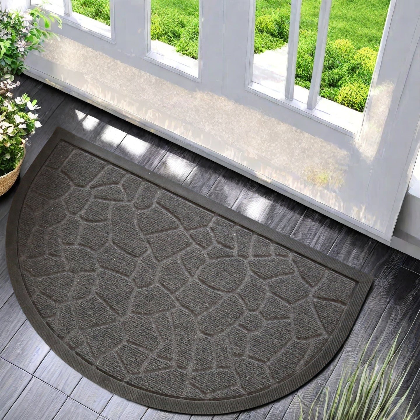 EARTHLUX - Stylish Outdoor Doormat for Front and Back Door 44.96x74.93cm