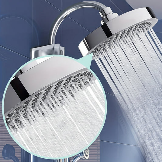 LUXRAIN - Premium Rain Shower Head 1pc, Anti-Clog Nozzles & Adjustable Angles for Ultimate Shower Comfort