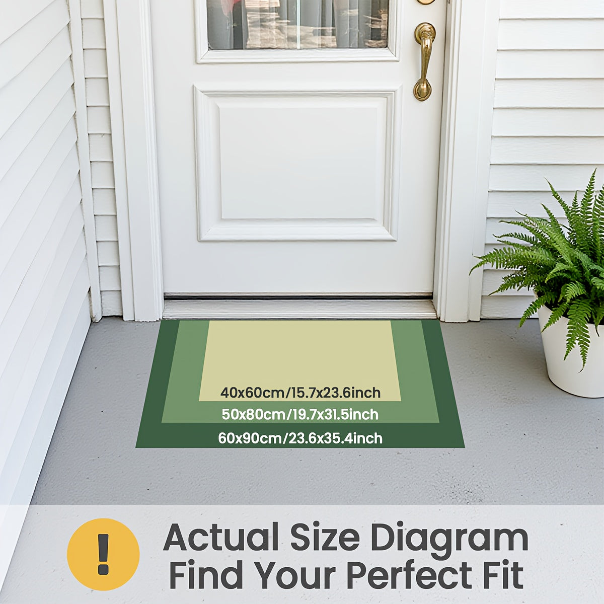 DOORMATE - Durable Low Profile Entryway Mat for Front Door, Patio & Garage
