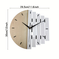 WOODFUSION CLOCK – Silent Retro Texture Statement Clock