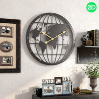 IRONLUXE – 40CM Openwork 2D Metal Wall Clock