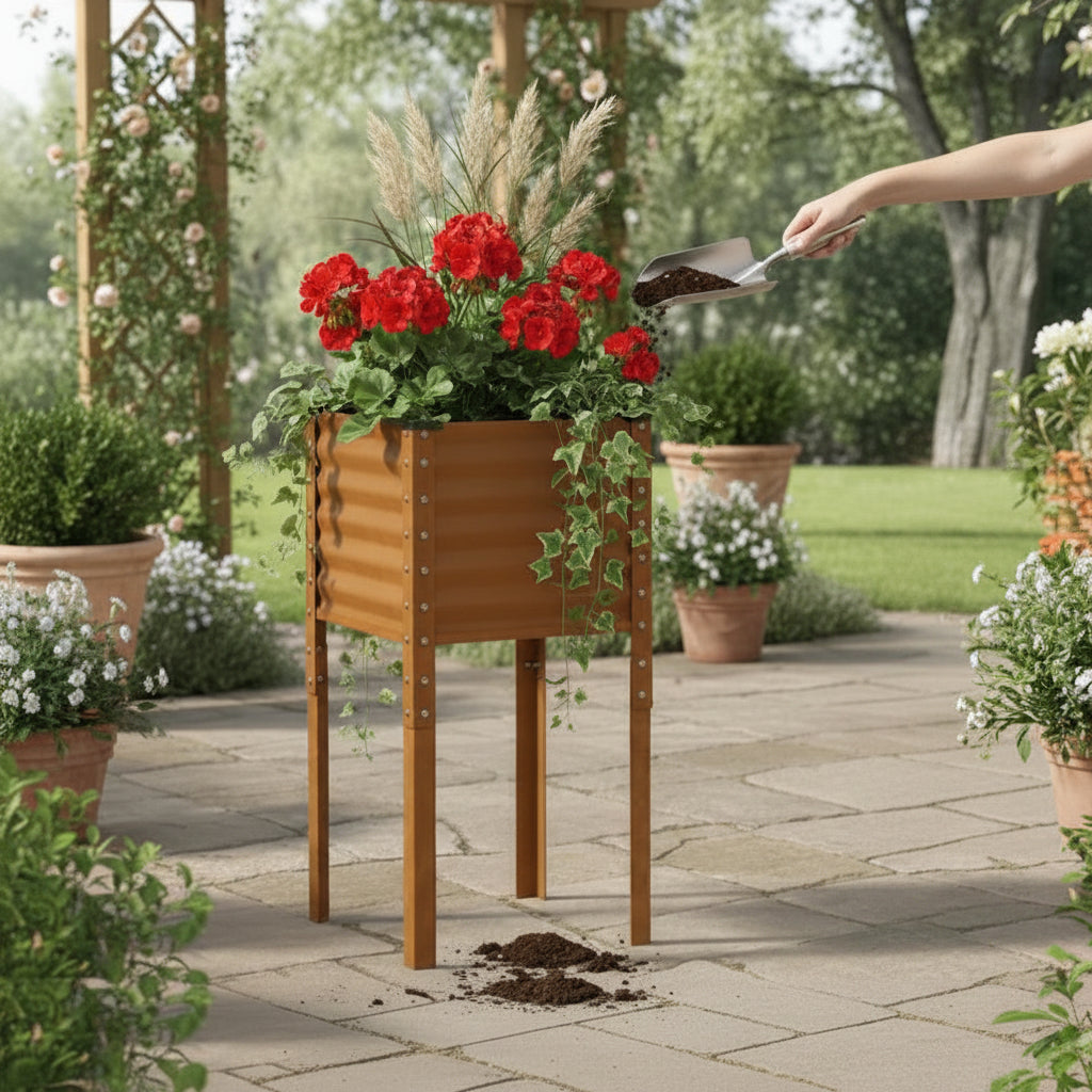STEELTOWER – Weather-Resistant Modern Planter