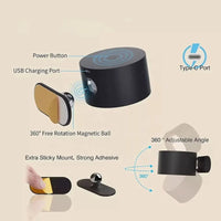 360° Wall Lamp - Wireless, USB rechargeable & 3 brightness levels for flexible lighting 6