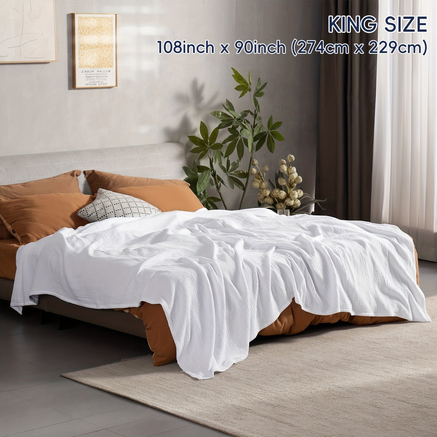 CLOUDSOFT - Ultra-Soft Cotton Blanket for Breathable Everyday Comfort