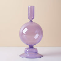 AURAVINE - Minimalist Glass Candle Holder Vase Decorative Art Piece