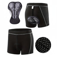 PEDALFIT - Elastic Waistband Bike Shorts for Men, All-Season Mountain & Road Riding