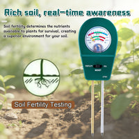SOILTRIO – 3-in-1 Soil Moisture, Fertility & pH Tester