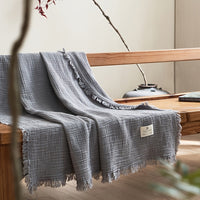 SOFTCLOUD – 4-Layer Cotton Crepe Blanket for Breathable Everyday Comfort