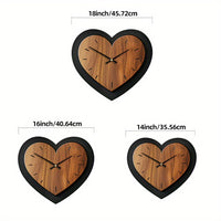 TIMBERHEART – Rustic Wooden Wall Clock Accent