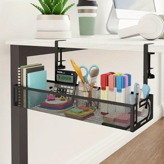WIREHIDE - Black Cable Organizer Tray for Desk Clutter-Free Setup