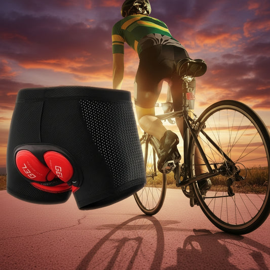PEDALFIT - Elastic Waistband Bike Shorts for Men, All-Season Mountain & Road Riding