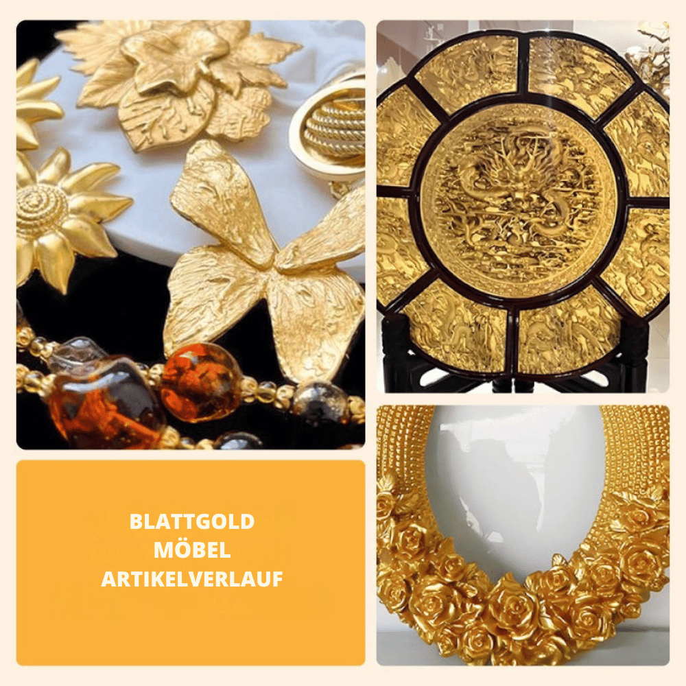 GOLDLUXE – Wasserbasierte Metallic-Goldfarbe mit Pinsel