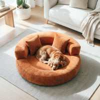 DREAMTAIL – Donut Pet Bed with Pillow for Everyday Comfort