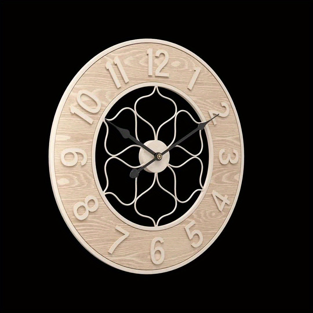 IRONWOOD CLOCK – Vintage Iron & Wood Wall Statement Clock