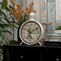 CHATEAUCHIME - Elegant Eiffel Tower Desk Clock, Non-Ticking
