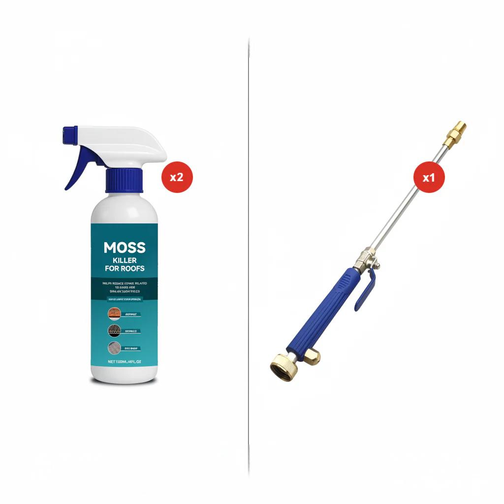 MOSSAWAY PRO – Dachmoos- und Algen-Reinigungsspray