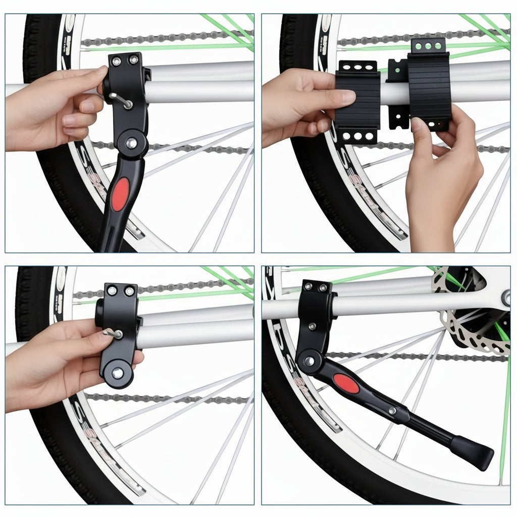 TRAILSTANCE - Stable Rear Kick Stand Foot Brace for Mountain & Road Bikes