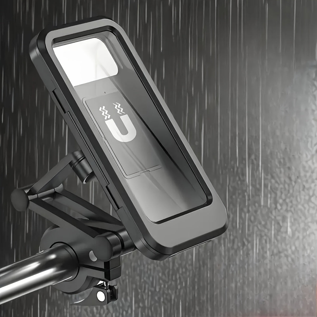 BIKEWISE - Telescopowy magnetyczny uchwyt na telefon do roweru i e-roweru, wykonany z ABS