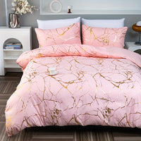 GOLDSHIM – Classic Golden Foil Texture Bedding Set