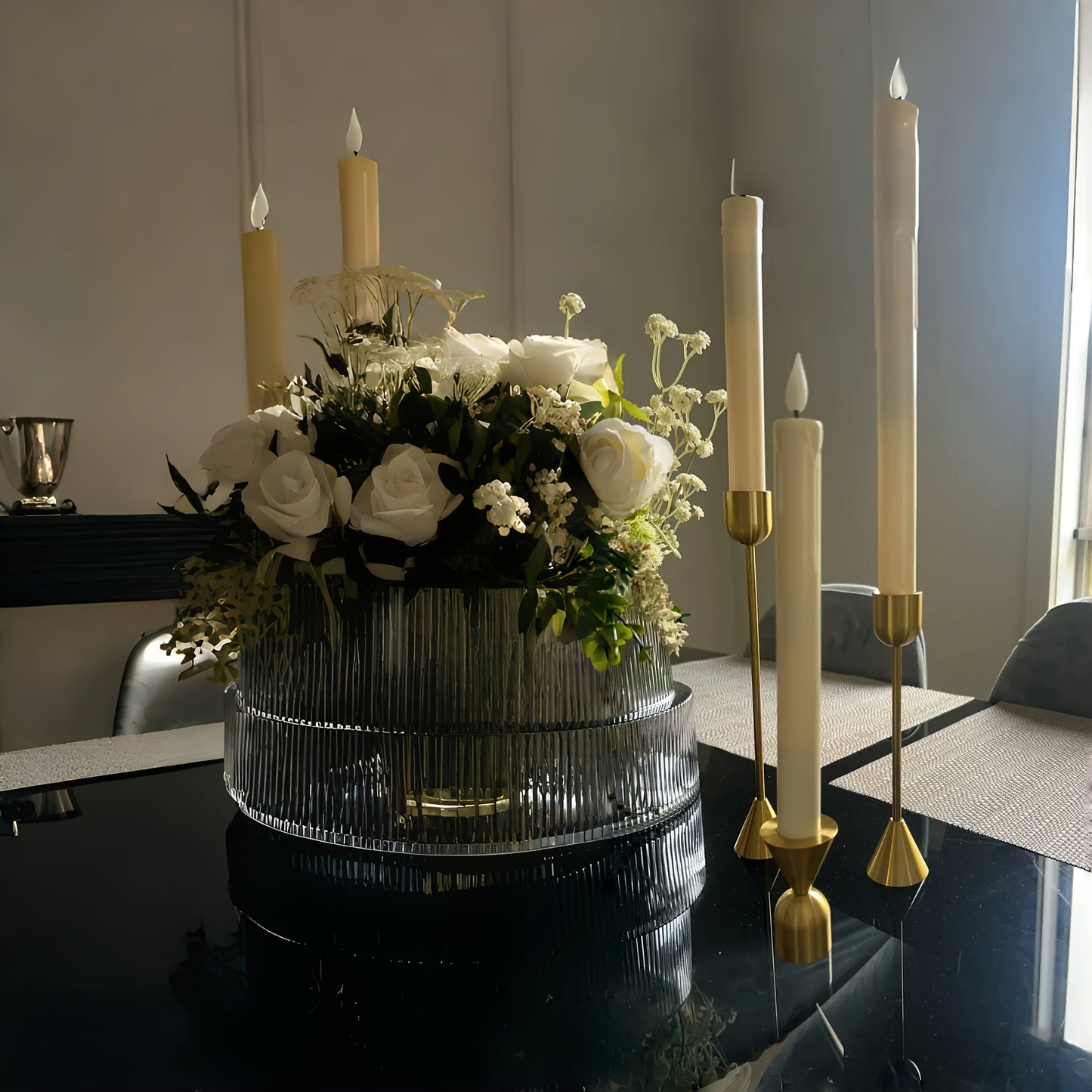 METALLICA TRIO – 3-Piece Contemporary Candle Holder Set